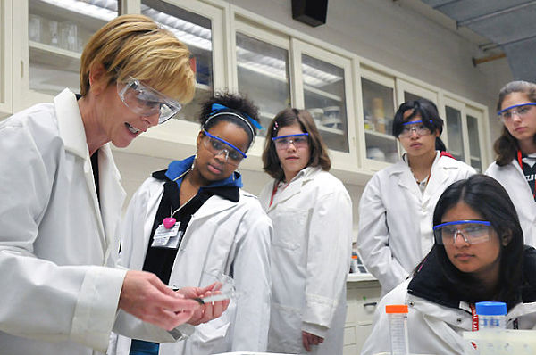 Women students at Argonne lab