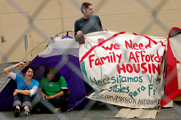 Activists for affordable housing