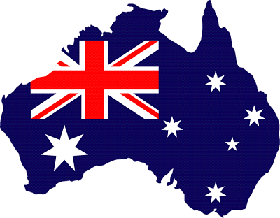Australia flag outline