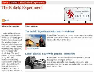Enfield Experiment coverage in The Guardian