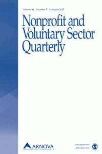 Nonprofit and Voluntary Sector Quarterly cover