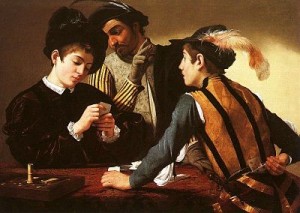 Caravaggio's 'The Cardsharps' 