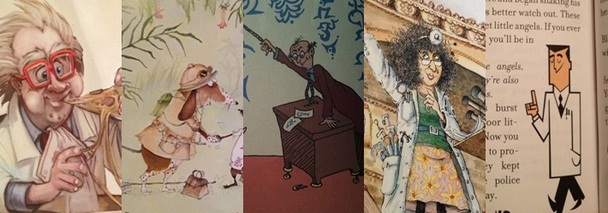 Five depictions of academics in kids books
