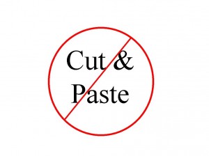 Don't cut and paste logo