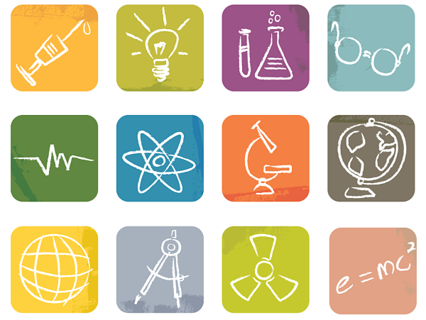 STEM science icons