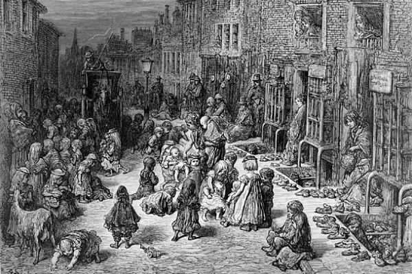 London poor circa 1870