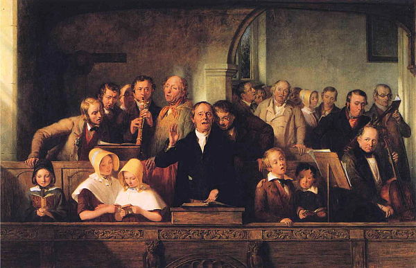 Thomas Webster painting The Village Choir