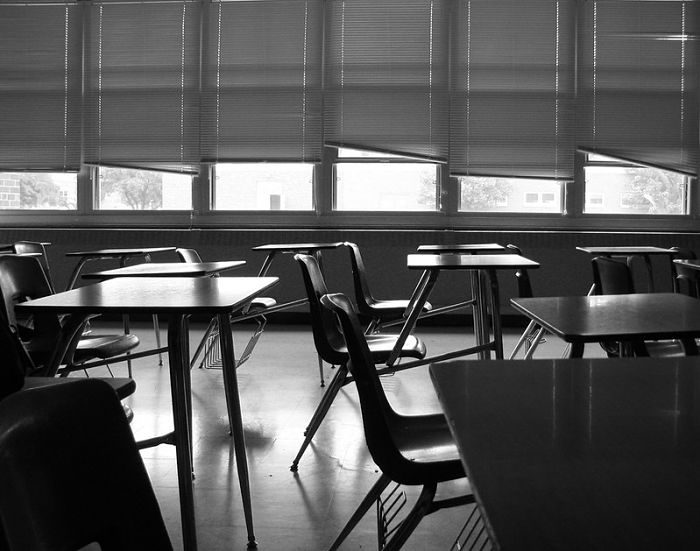 empty classroom