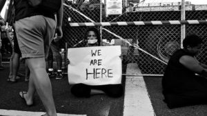 RhodesMustFall protester