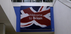 Heathrow welcome sign