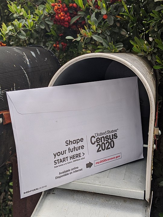 Census forms in mailbox