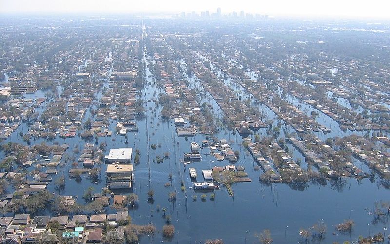 New Orleans after Katrina levee breaks