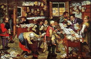 Paying the Tax painting