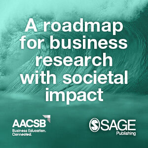 Graphic reads 'A roadmap for business research with societal impact'