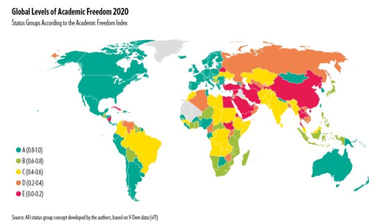 Academic Freedom Index color coded map_opt