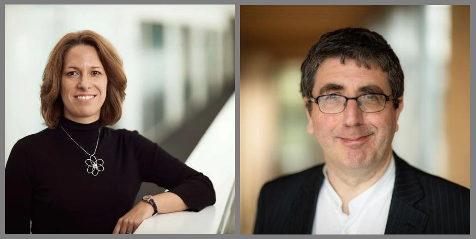 Headshots of Anette Mikes and Steve New.