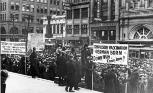 Anti-vaccination protest in 1919