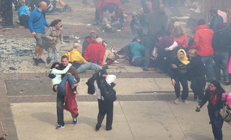 Aftermath of Boston Marathon bombing