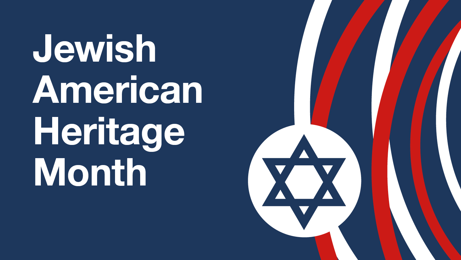 Jewish American Heritage Month logo banner for 2023