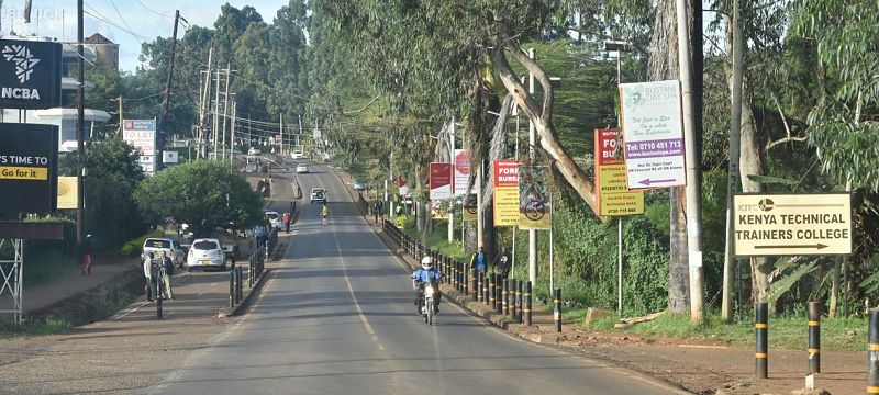 Deserted street in Nairobi