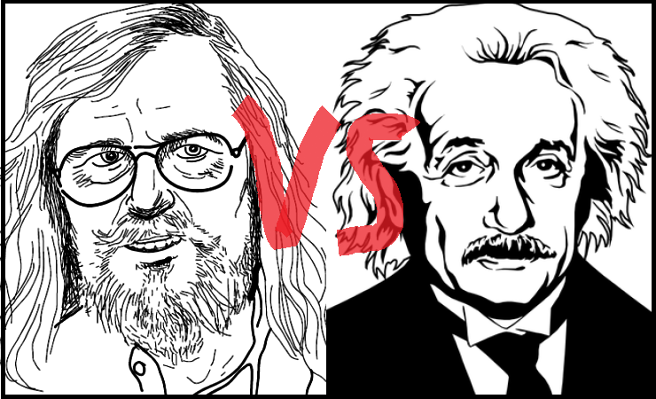 Didier Raoult and Albert Einstein