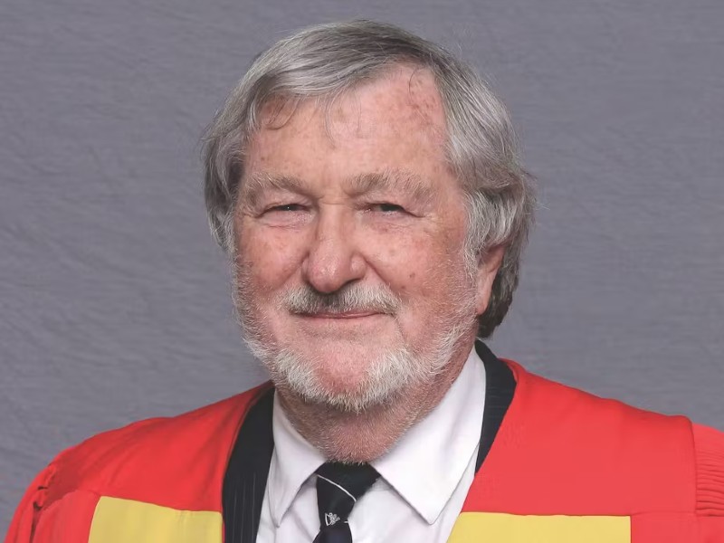 Headshot of Edward Webster in academic robes