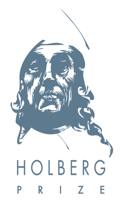Holdberg Prize logo with line drawing of Ludvig Holberg