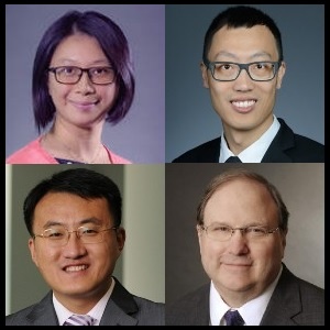 Headshots of Lin Jiang, Dezhi Yin, Richard Johnson, and Dong Liu.