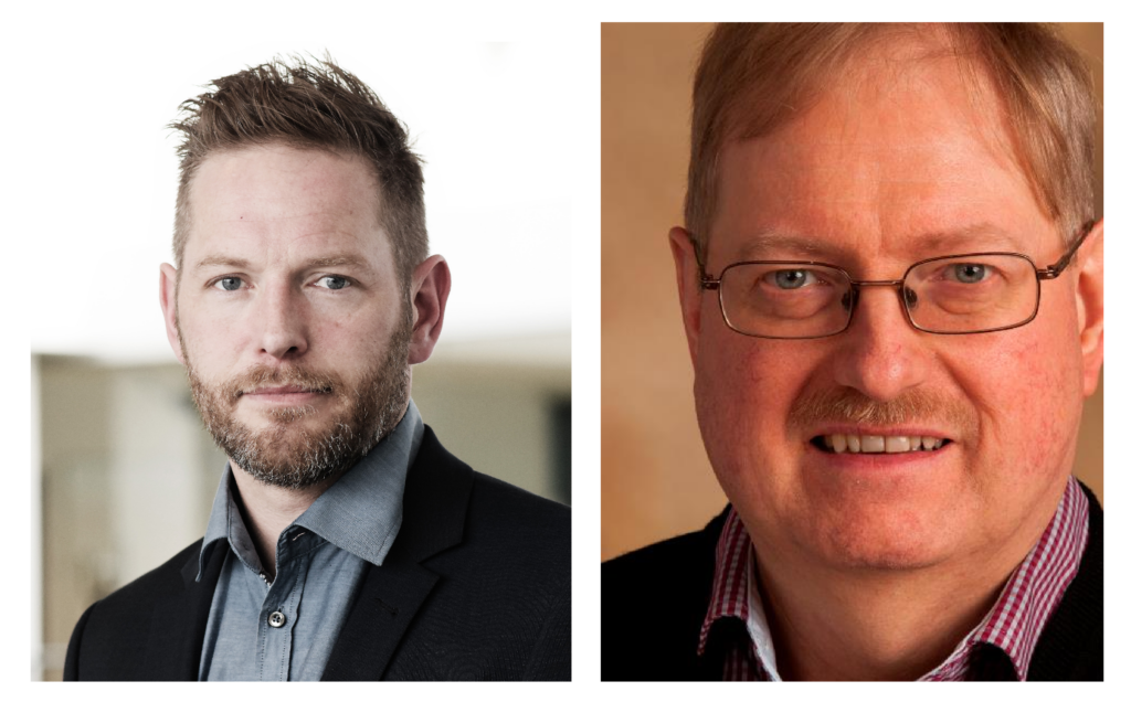 Professional headshots of Lars Kristian Hansen and Per Svejvig.