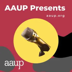Logo for the AAUP Presents Podcast