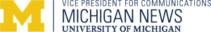 Logo for the Michigan News website at University of Michigan