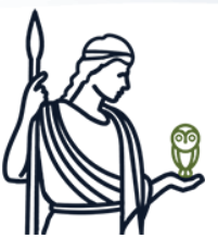 Logo for Pentagon's Minerva Research Initiative showing line drawing of goddess Minerva with owl on her hand