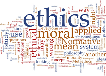 Ethics word cloud by Teodoraturovic