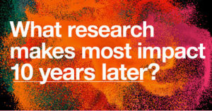 What research makes most impact 19 years later? graphic