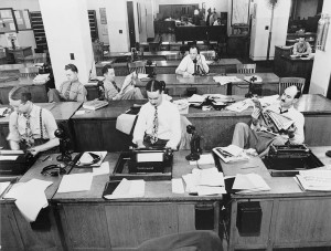 Newsroom from 1940s