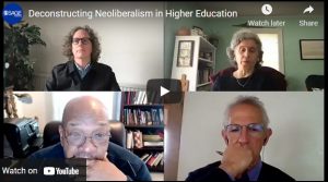 Panelists for neoliberal webinar