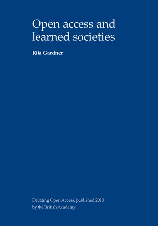 Rita Gardner reflects on open access and learned societies