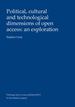 Stephen Curry explores dimensions of open access