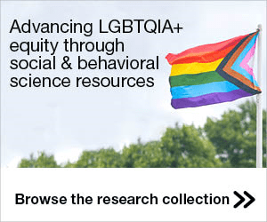 Pride month banner linking to research collection