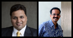 Headshots of professors Navare and Pandey.