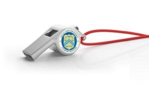 Whistle with SIGPR logo on side