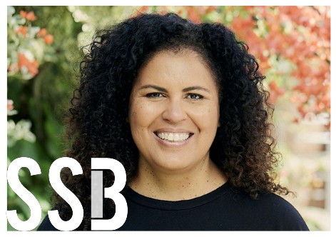 Headshot of Safiya Noble with Social Science Bites logo overlaid