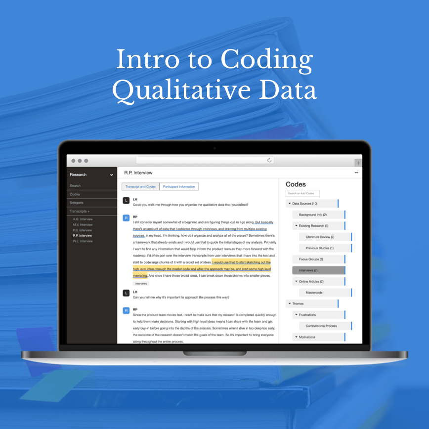 Intro to qualitative Coding graphic