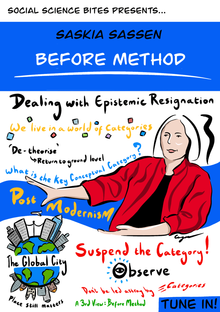 Illustration of Saskia Sassen on Before Method