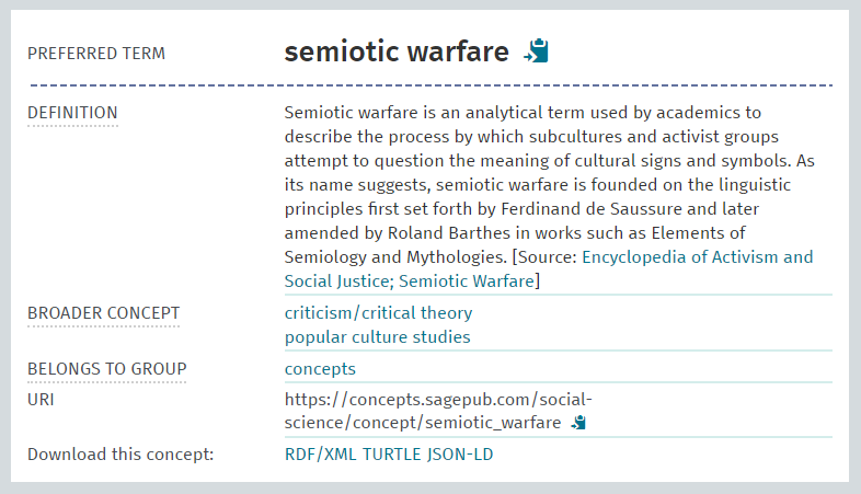 Thesaurus entry example