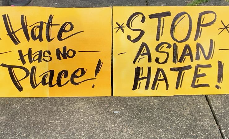 'Stop Asian Hate' sign