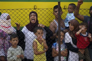 Syrian refugees in Budapest