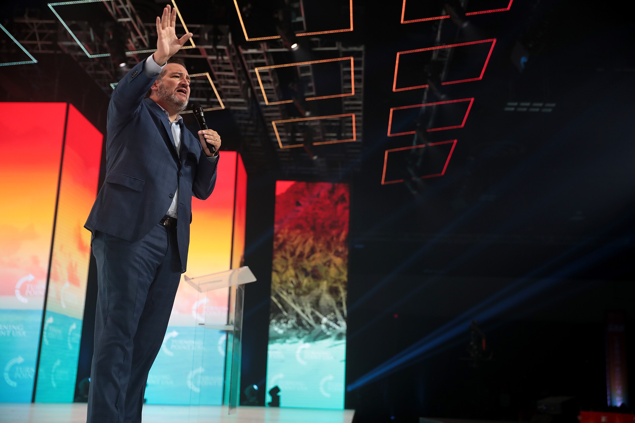 Ted Cruz speaking in 2021