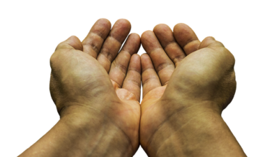 Hands open for help