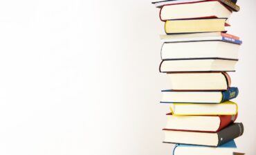 A stack of books.